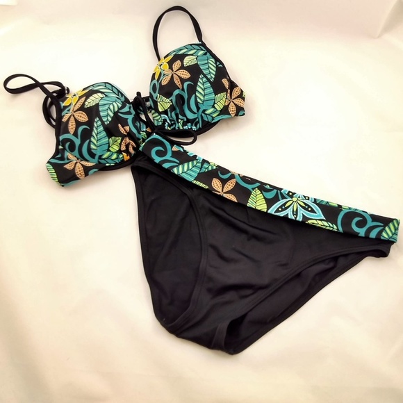 Baltex Other - Baltex Size 8/10 Bikini Swimsuit 2pc Green Black Baltex Other - Baltex Size 8/10 Bikini Swimsuit 2pc Green Black